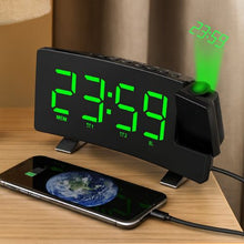 Load image into Gallery viewer, Projecting Digital Alarm Clock
